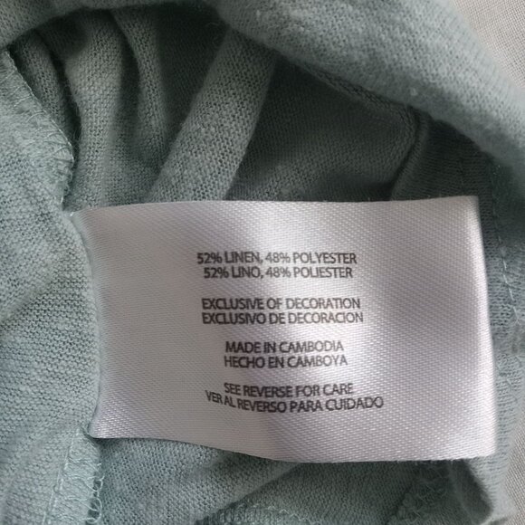 Orvis Women's Pullover 3/4 Sleeve Linen Blend Top, Size Large - Picture 11 of 11